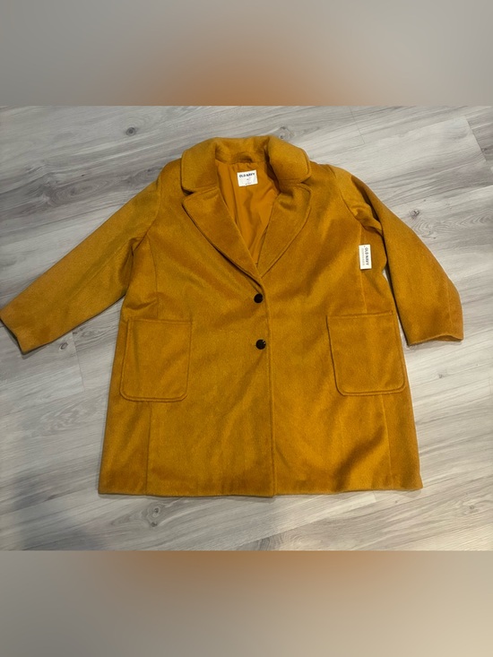Old Navy Jackets & Blazers - Old Navy Women's Mustard Wool-Blend Coat